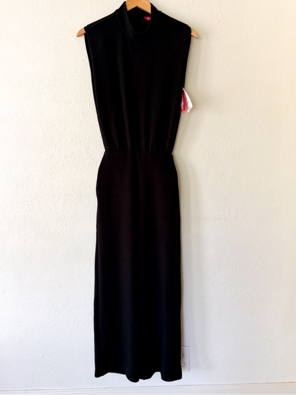Spanx AirEssentials Black Mock Neck Petite Jumpsuit - Picture 3 of 11